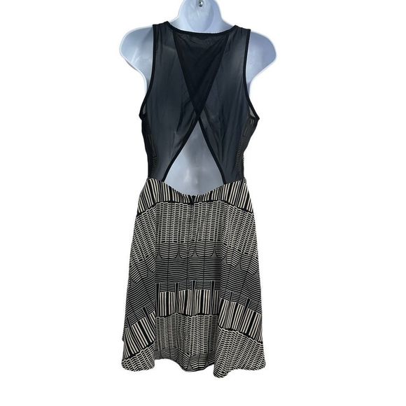 LUSH Black/Cream Sleeveless Mesh Back Dress Small‎ - Picture 9 of 10